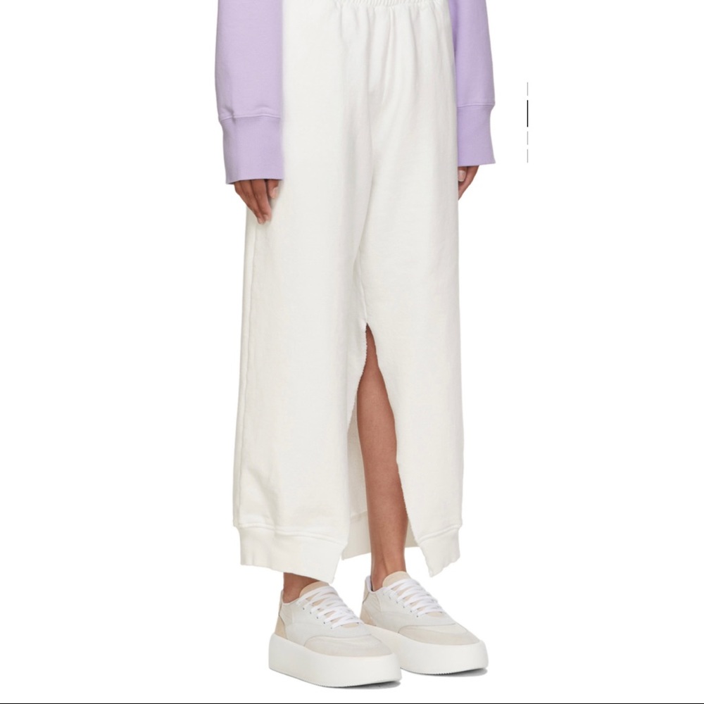 White Split Lounge Pants